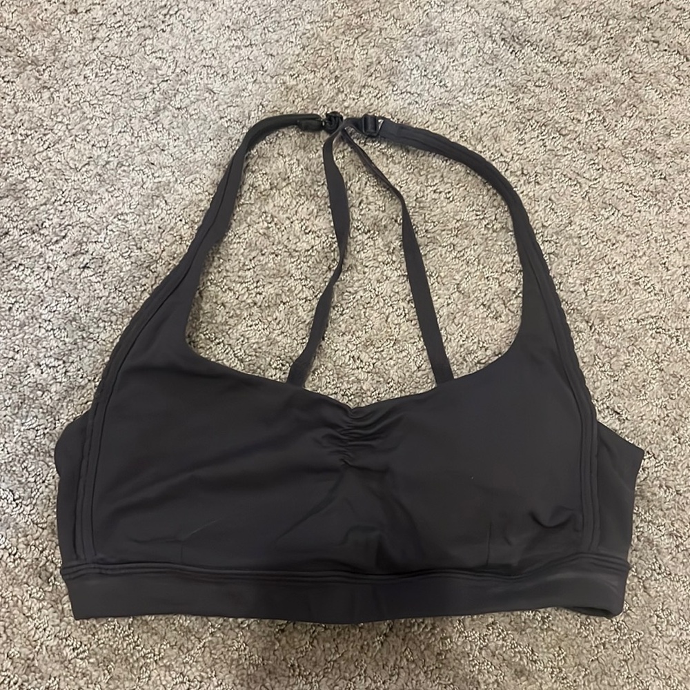 Gray lululemon sports bra size 2